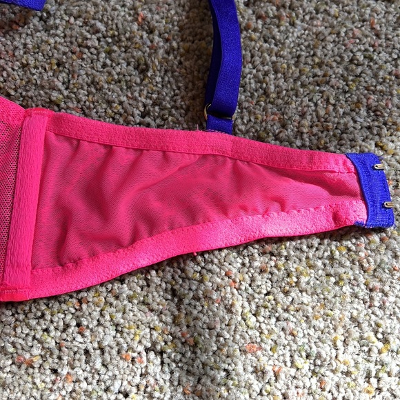 Salmon pink/Blue Victoria’s Secret sexy bra size 34D - Picture 10 of 16